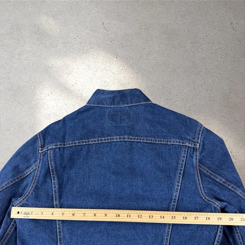 Vintage BIG E Levi's 70505 0217 Denim Trucker Jacket Sz 40 Type 3 60s 70s Dark
